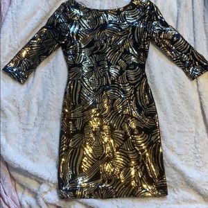 Le Château Sequinned Party Dress